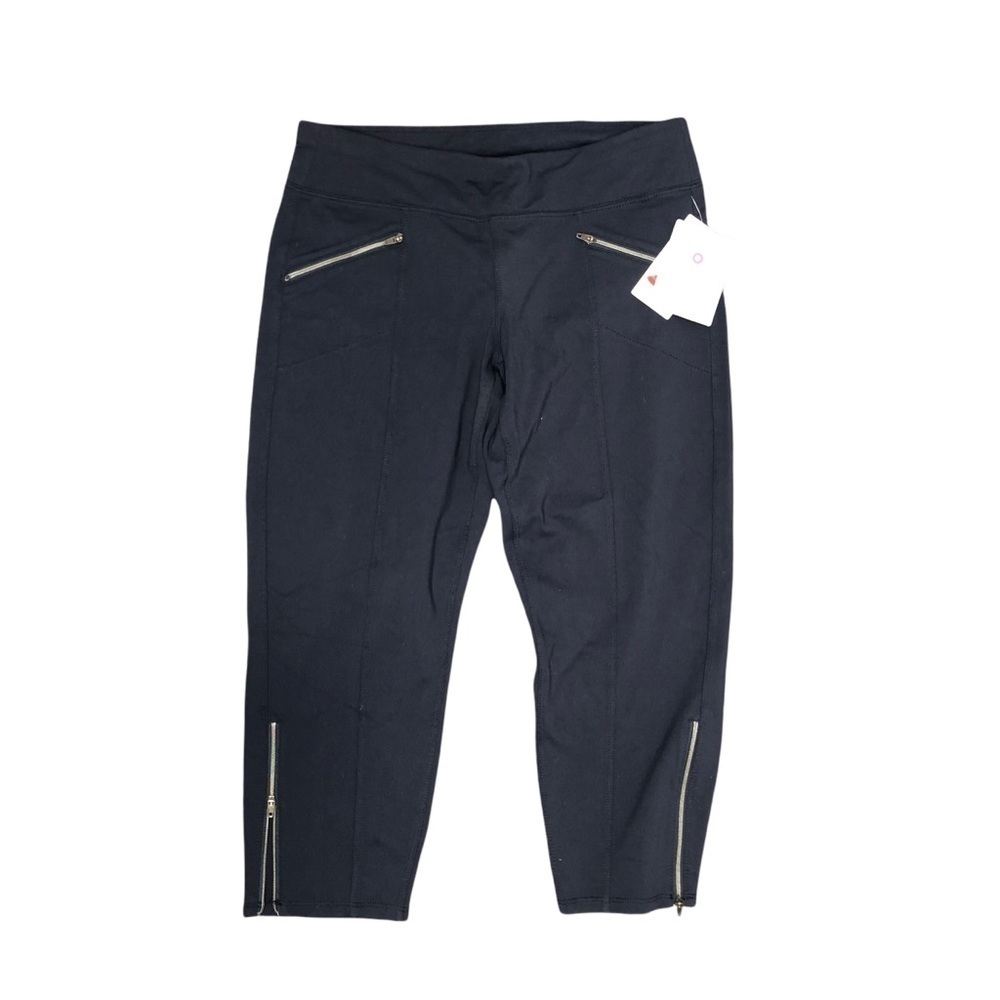 NWT Athleta metro ankle pant zipper pockets and legs black SP